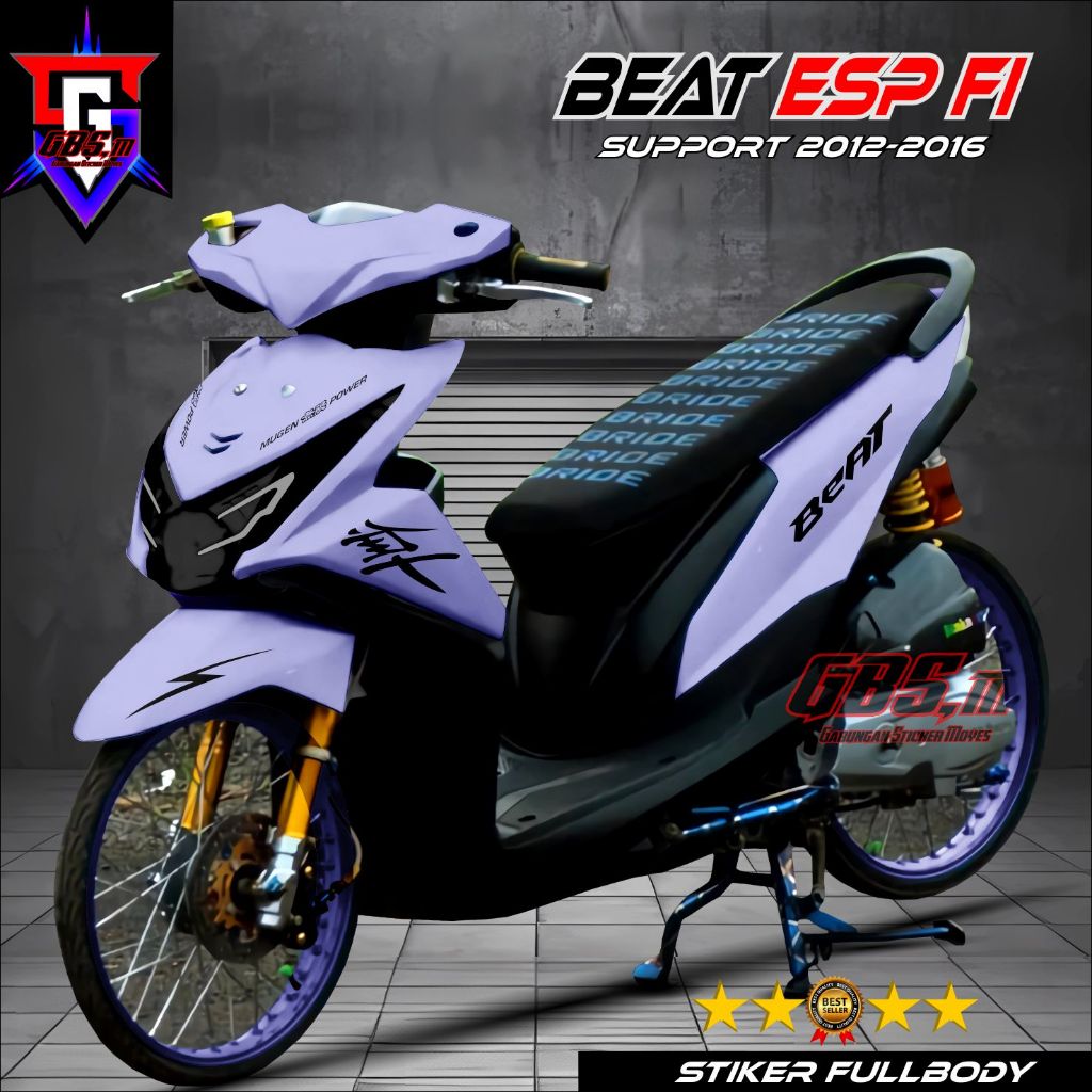 Stiker Full Body Decal Honda Beat Fi Old Stiker Variasi Simpel Beat Fi Lama 2012-2015 Fullbody