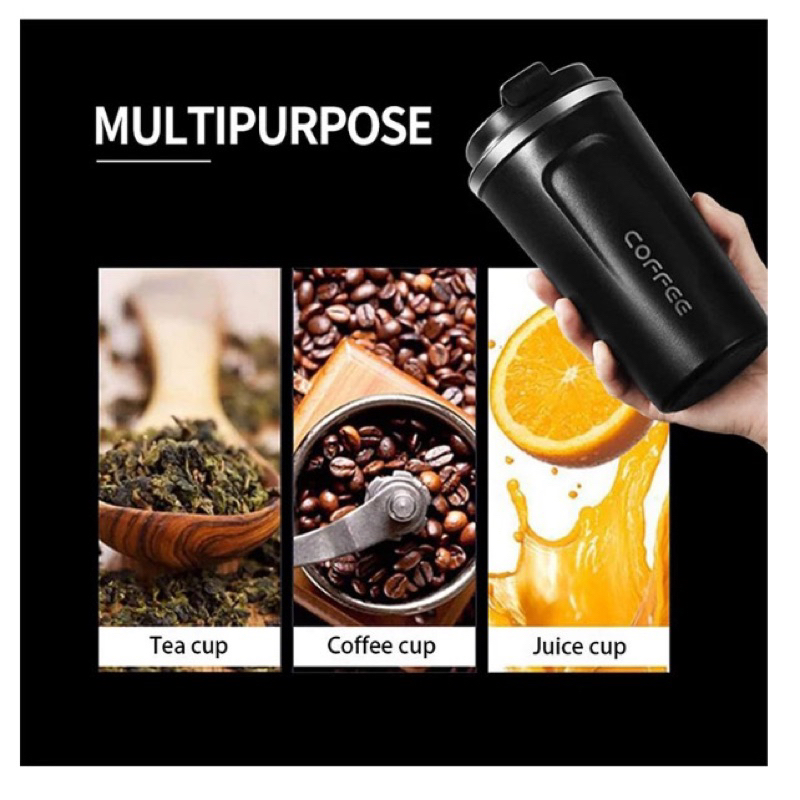 Termos Kopi Travel Mug Anti Tumpah / Termos Cangkir dengan tutup Rapet