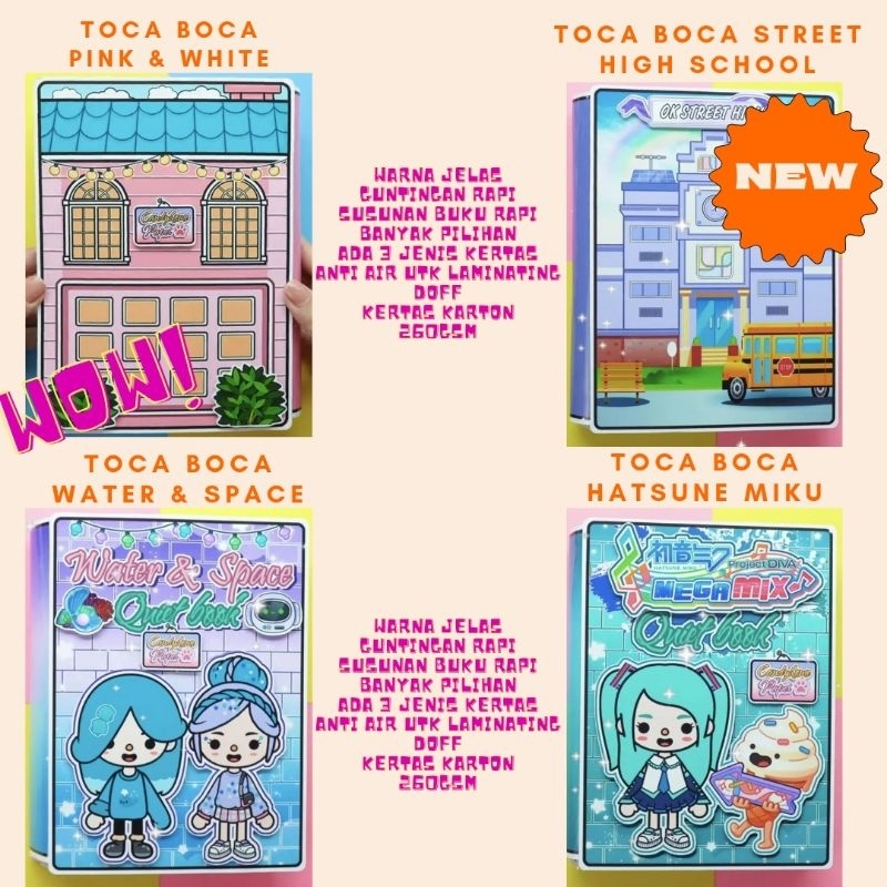 TOCA BOCA WORLD BOOK LIFE MAINAN EDUKASI ANAK SANGAT TEBAL LAMINATING 2 SISI BPBPAN BONGKAR PASANG M
