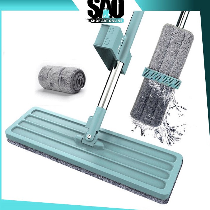 Harga Murah.. SAO - H5355 Lap Pel Tarik Microfiber / Lap Pel / Alat Pel Praktis / Mop Foldable Alat 