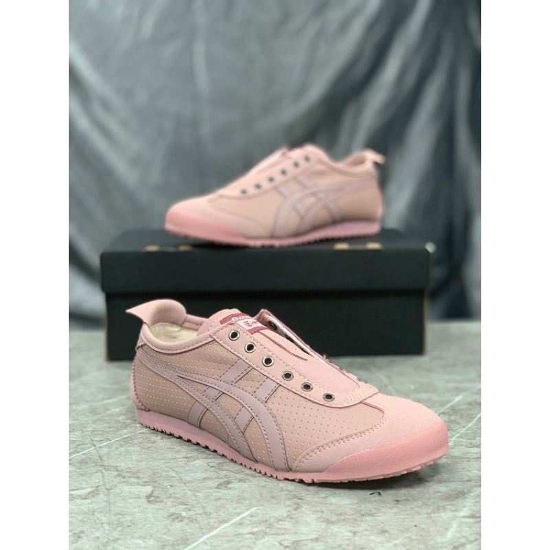 Sepatu Onitsuka Slip On Leather Pink