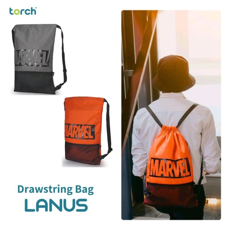 Tas Ransel Backpack Serut Drawstring Bag Torch Lanus Marvel Artworks