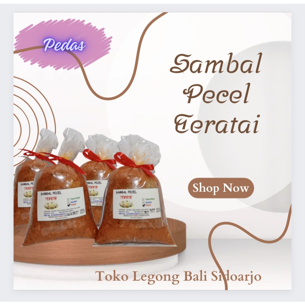 

Sambal Sambel Bumbu Pecel Teratai Pedas 250 gr