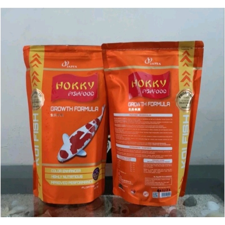 [GRATIS ONGKIR] HOKKY GROWTH FISH FOOD KOI hokky koi food 1 kg pelet koi hokky 1 kg