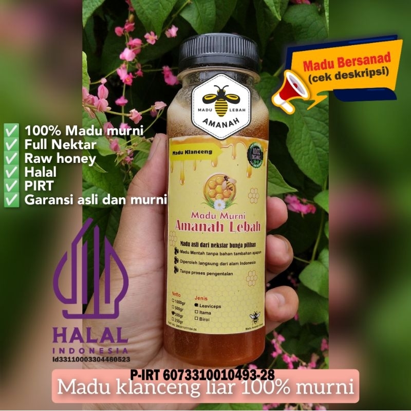 

Madu Klanceng liar 100% murni madu trigona - madu amanah lebah