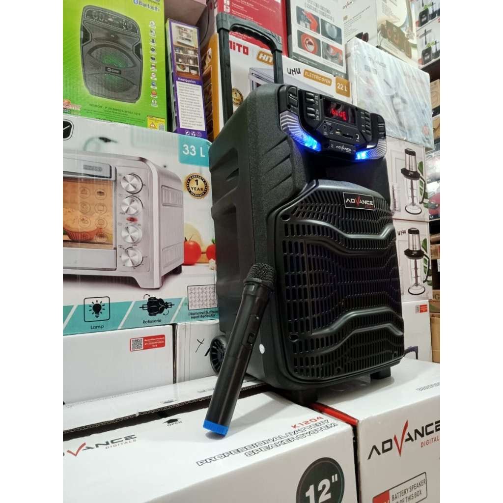 Speaker Portable Meeting Advance K 1204 Speaker Aktif Ampli Bluetooth