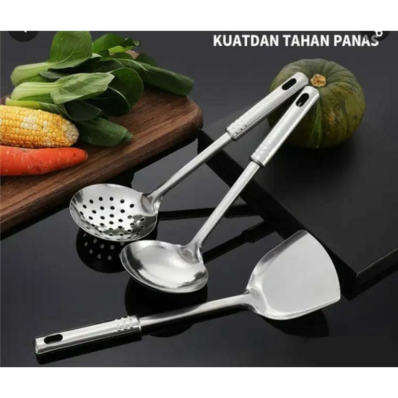 Spatula Stainless set Sutil Peralatan Dapur Peralatan Masak