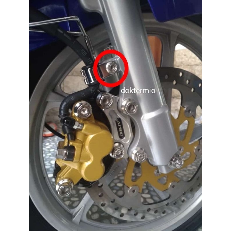 Baut probold stainless Bracket selang rem depan nouvo