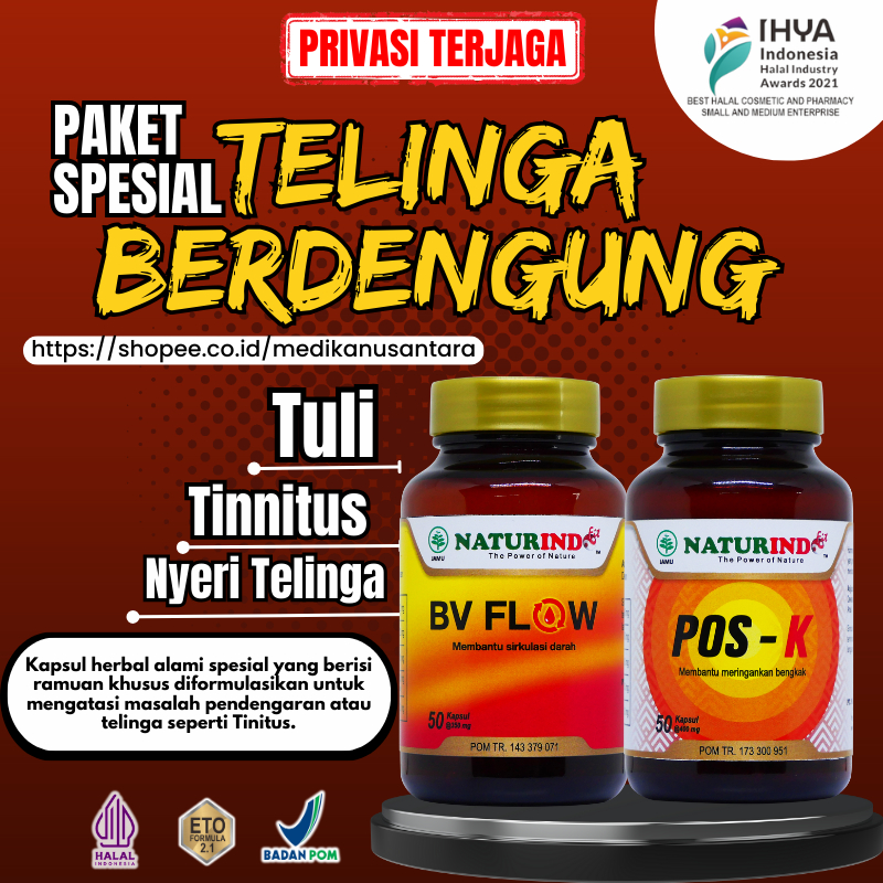 Obat Herbal Telinga Berdengung Berdenging Tinnitus Budeg Tuli Sebelah Gangguan Pendengaran Kaku Kana