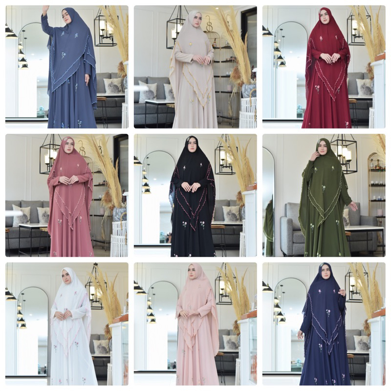 Raniaa Syari Ceruty Babydoll Ultimate Bordir Manual By Kanio