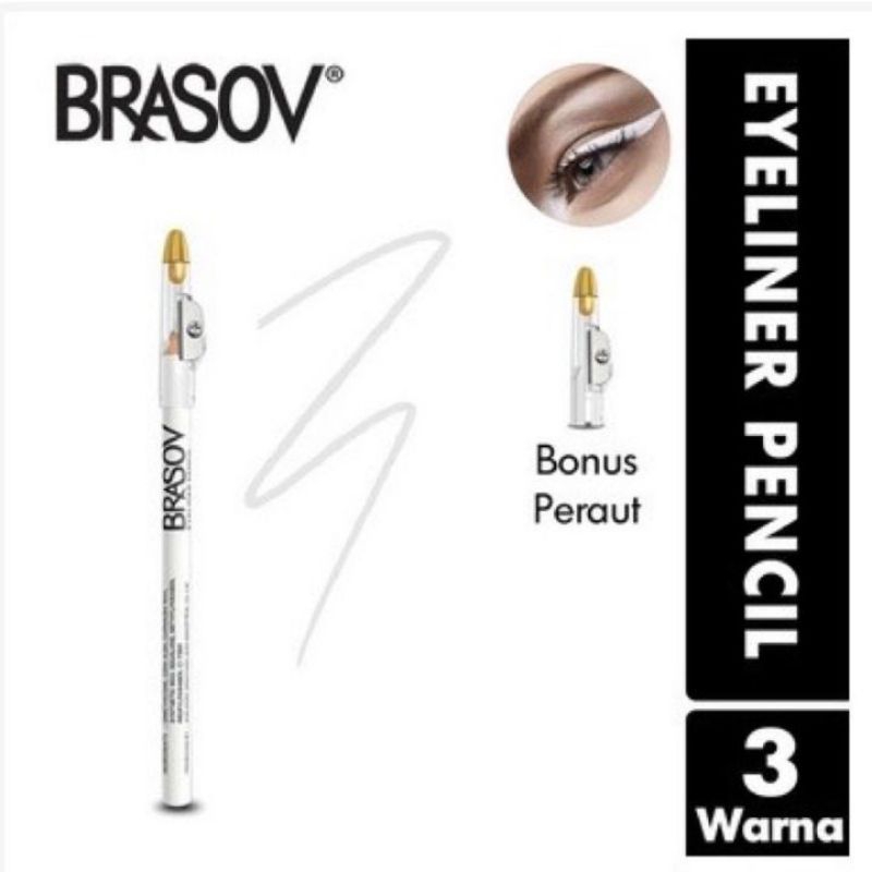 Eyeliner Pensil Putih Brasov / Eyeliner Putih Brasov / Brasov Eyeliner Pensil / Eyeliner Pensil Bras