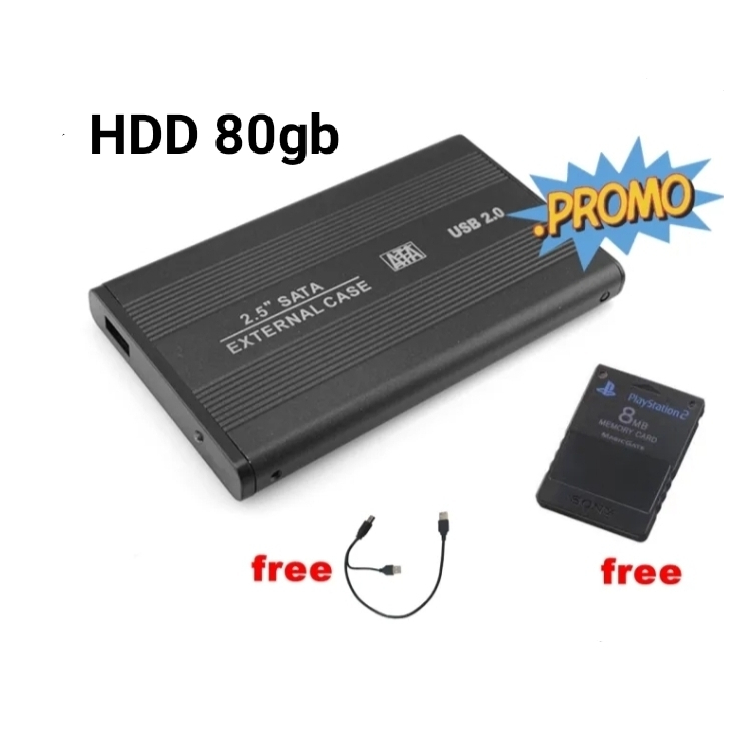 Hardisk exsternal ps2 HDD 80 GB free fullgame 80game