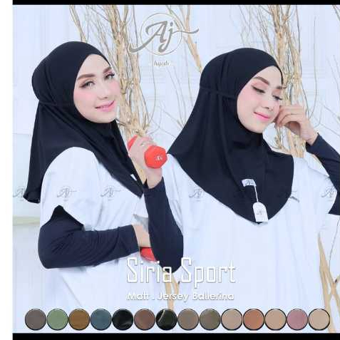 Bergo Sport Siria M AJ Hijab Original Bergo Sport Non Ped