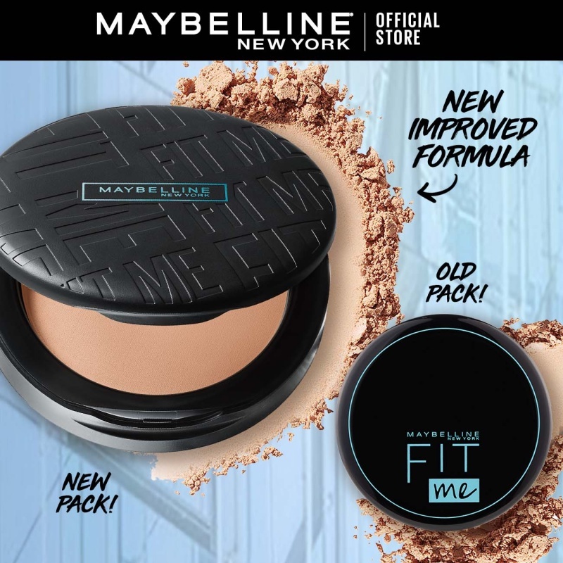 Maybelline Fit Me Matte Poreless Powder 12H SPF 28 PA+++ / Bedak Padat Maybelline / Bedak Tahan Miny