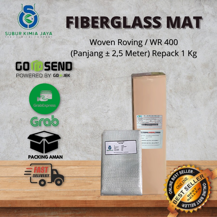 

WOVEN ROVING WR 400 MAT / Fiberglass MAT 40 KG Premium