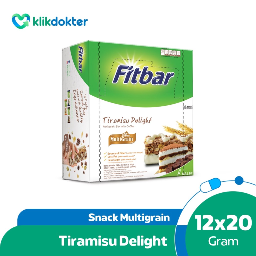 

Fitbar Tiramisu Delight Multigrain 12x20gr