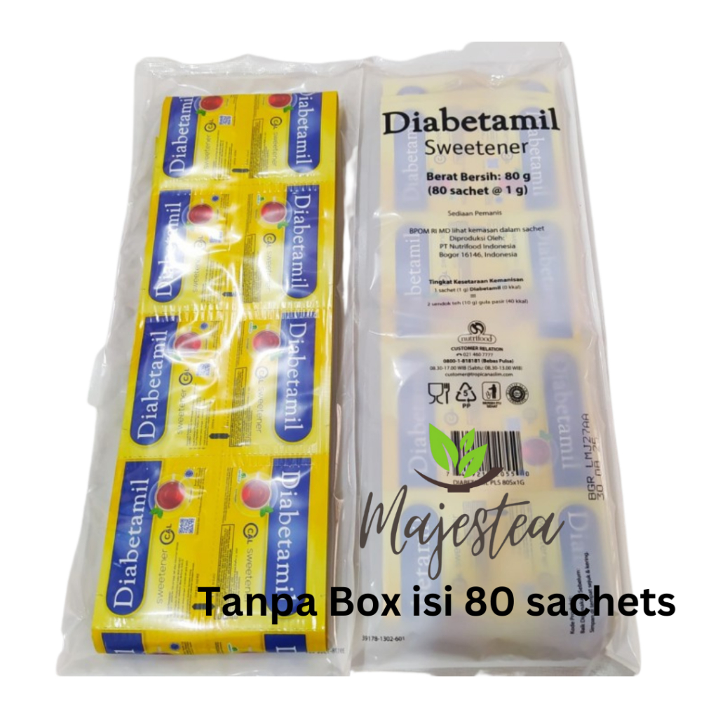 [EXP 2026] Diabetamil Sweetener isi 80 Sachets | Gula Dengan Kromium