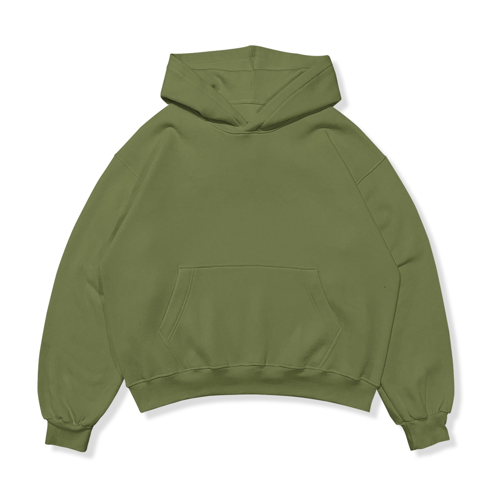 Hoodie Boxy / Hoodie Pria / Hoodie Polos / Hoodie Oversize / Boxy Hoodie / Hoodie Boxy Olive/ Hoodie