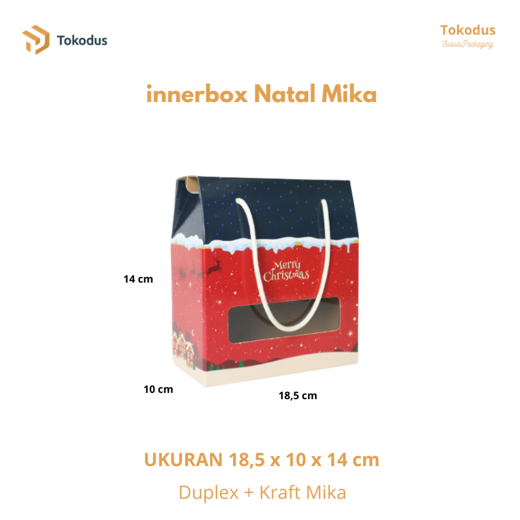 

Kardus Box Kue Natal Ukuran 18,5 x 10 x 14 cm Dus Kue Kering Toples Jar Silinder 600ml isi 2 - Tokodus Pagarsih