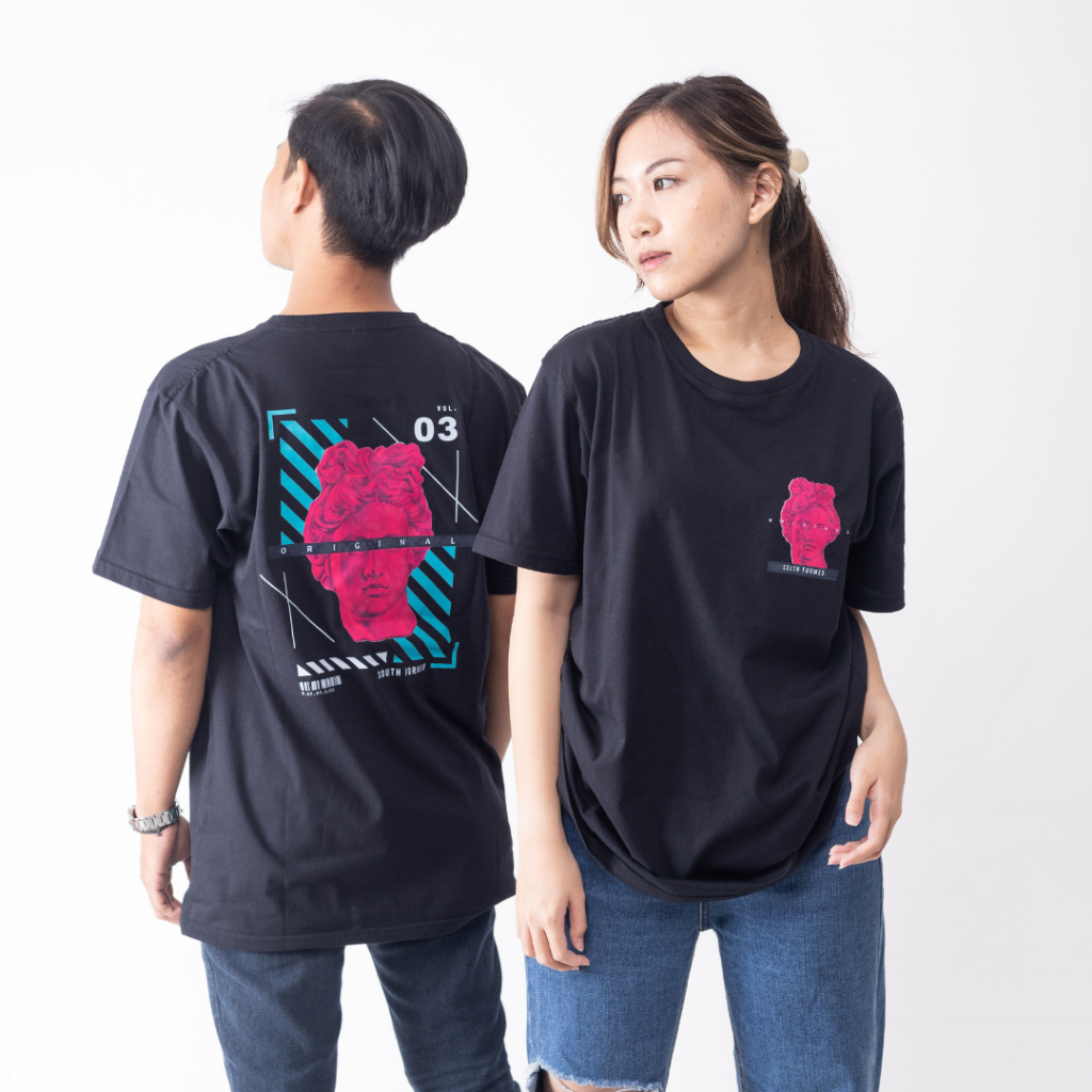 SF O Neck/ Crew Neck Original Statue/Kaos Katun Premium Unisex/Kaos Gambar/SOUTH FORMED