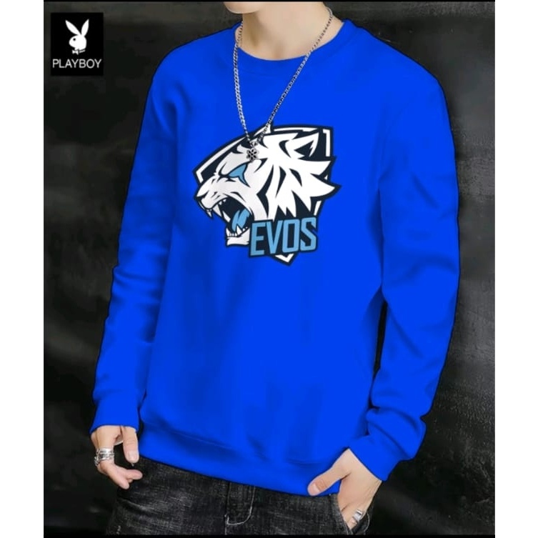 Bisa COD Sweater Keren Promo Sale Kaos Pria Kekinian Game Evos Baju Unisex Gamers Terbaru Crewneck Cowok Kasual Sweter Pria Distro Kaos Pria Lengan Panjang Sweater Remaja Dewasa Kaos Oblong Kasual Murah