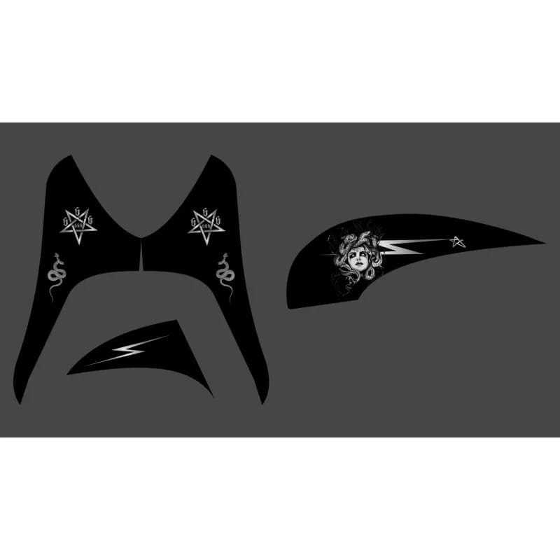 STRIPING UV TRANSPARAN SCOOPY KARBU MOTIF MEDUSA / STIKER SCOOPY KARBU / STRIPING SCOOPY KARBU