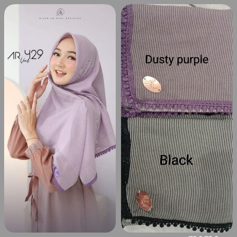Arrafi Hijab Jilbab Kerudung Segi Empat Ar 429 Original