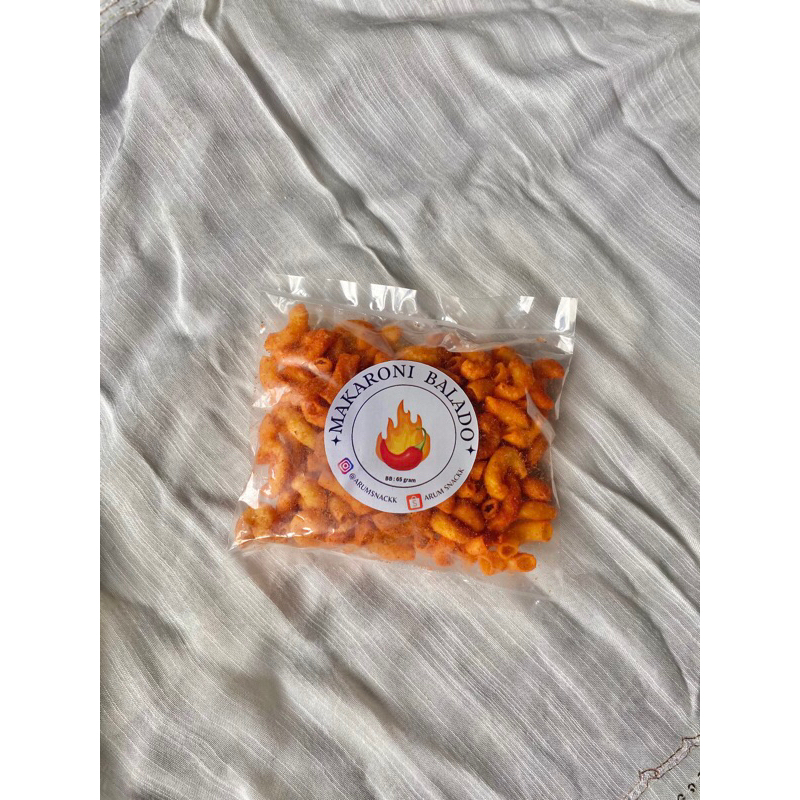 

(SNACK SERBA 5000) Makaroni Balado Pedas Gurih 65 gram