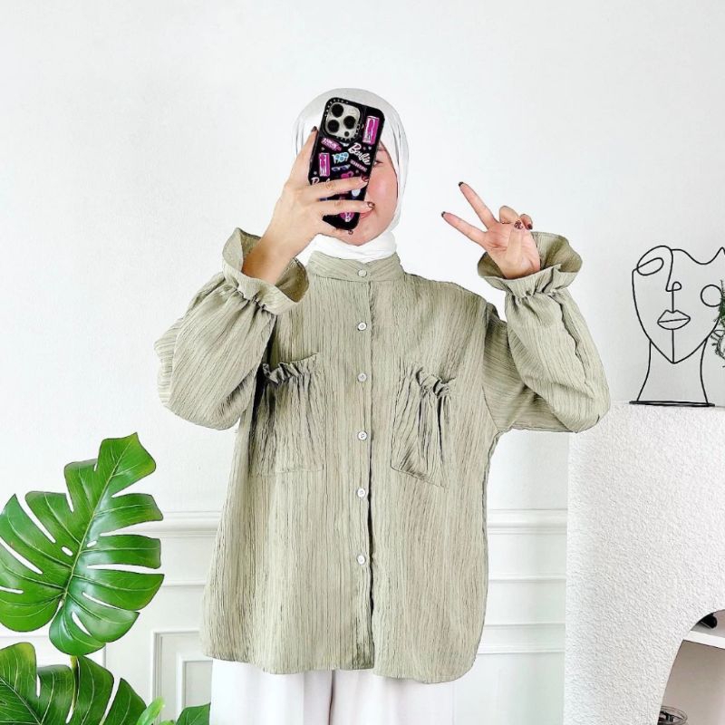 Doremy Lady Crush Blouse bahan Lady Crush Import