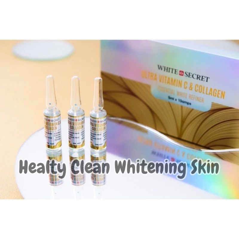 White secret vitamin c / vitamin c white secret original (10 ampul tanpa box)