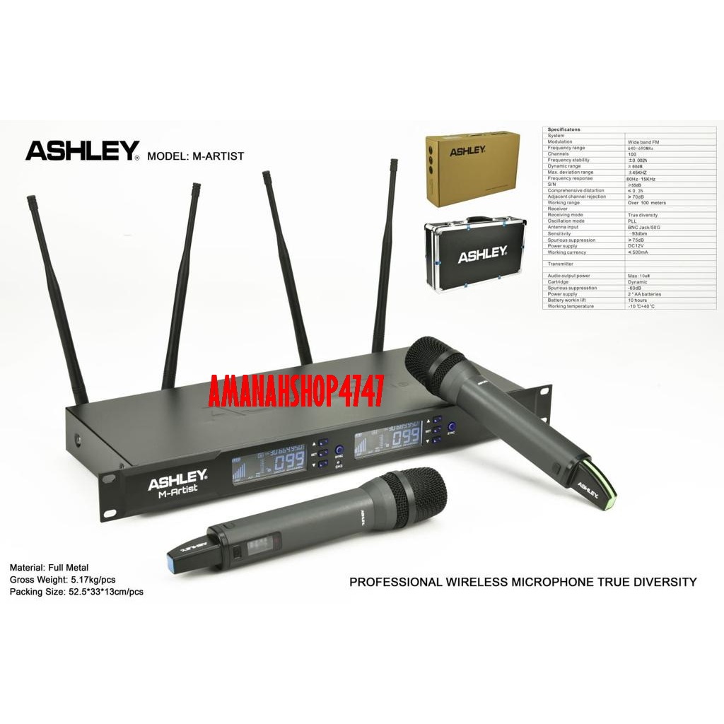 MIC WIRELESS ASHLEY MARTIS MICROPHONE M ARTIS M-ARTIS ORIGINAL