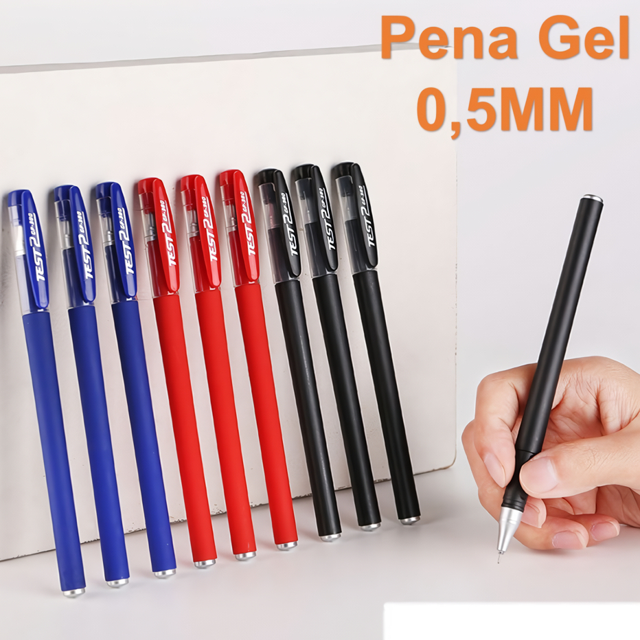 

APEN Pulpen Gel 0.5mm Model TST Pena Ujung Lancip Alat Tulis Sekolah Kantor Bolpoin ATK Murah Import