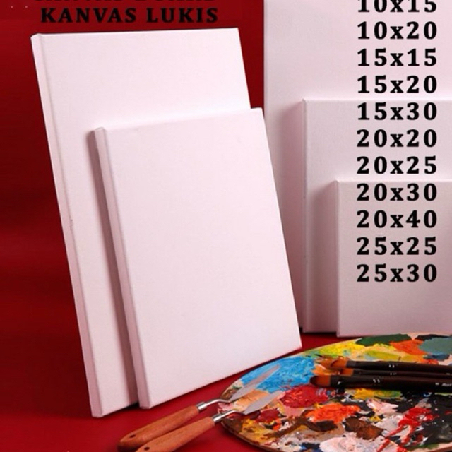 

Kanvas Lukis 20x30 - Kanvas Putih - Alat Lukis