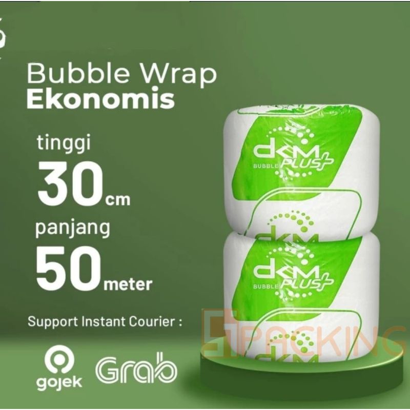 

PLASTIK BUBBLE WRAP ROLL BENING PUTIH HITAM DKM 30X50