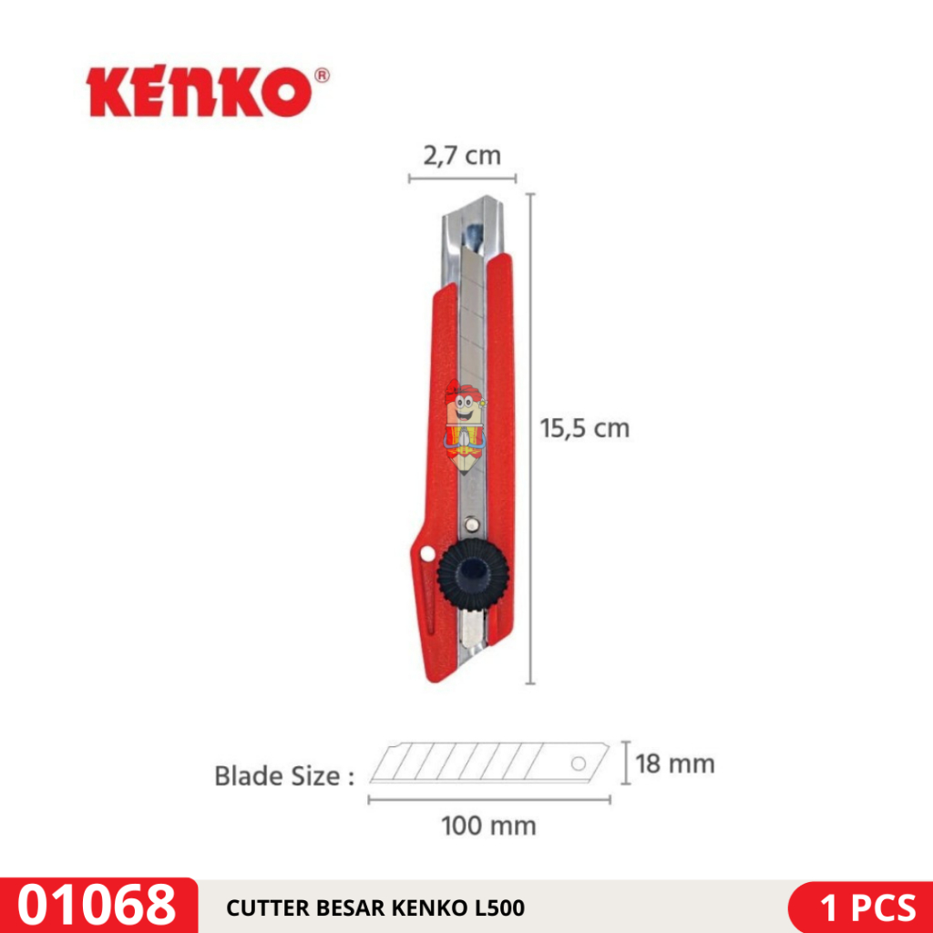 

Kenko Cutter / Alat Pemotong Besar L-500 ( 18 mm )