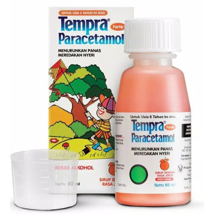 Tempra Forte 60 ml Orange Sirup Obat Demam Anak 6 tahun ke atas