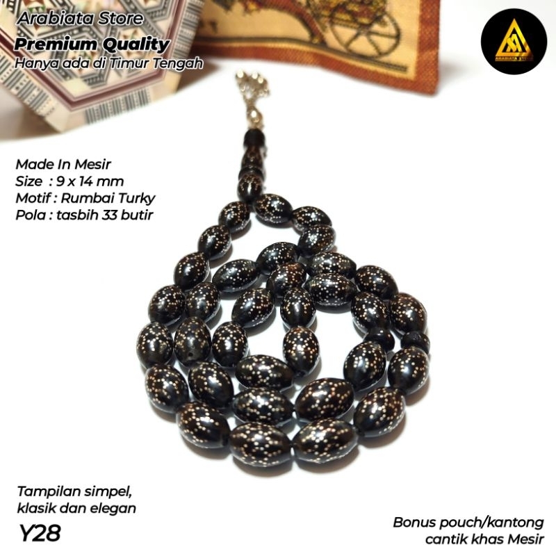 Tasbih Yuser Laut Merah Mesir Lapis Perak Asli Tasbih Yuser 33