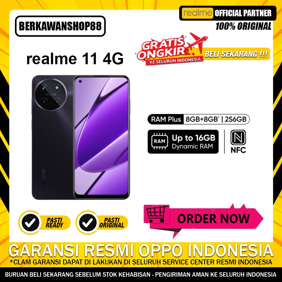 realme 11 4G NFC 8GB/256GB 5000mah|67W Charge |108MP Camera| Helio G99