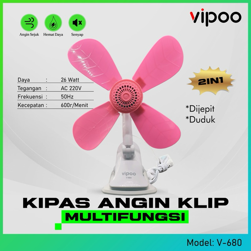 Mini Fan Jepit / Kipas Angin Jepit 24W / Kipas Angin Mini / Kipas Angin Dinding / Kipas Angin Berdir