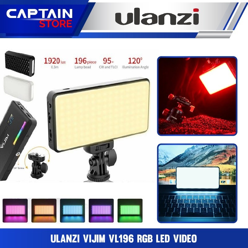 ULANZI Vijim VL196 RGB LED Video - LED Light Vijim VL-196