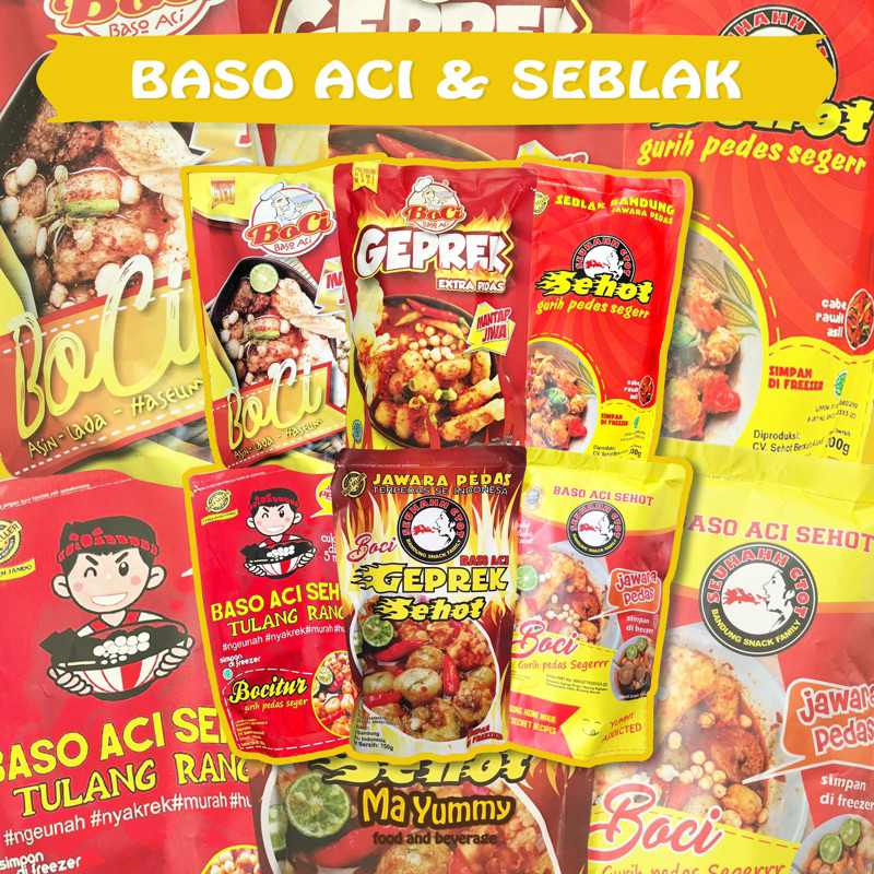 

Varian Boci / Baso Aci & Seblak / Mantap Jiwa / Sehot