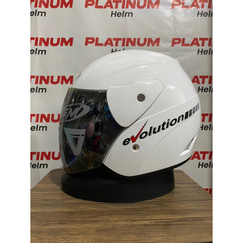 HELM GM EVOLUTION PUTIH ORIGINAL
