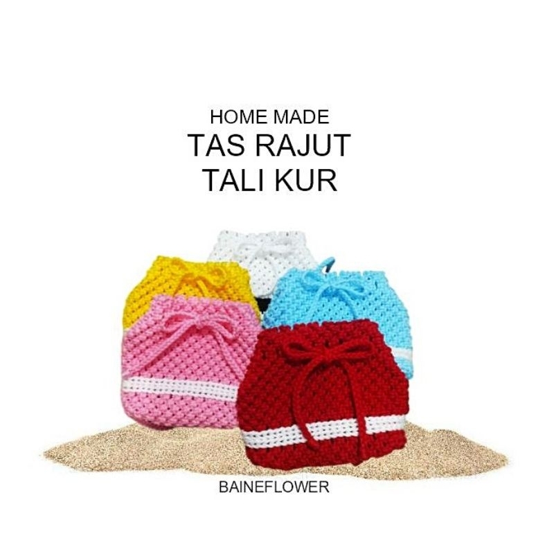 Tas Home Made Tali Kur / Tas Tali Kur Model Simpel / Tas tali kur simpel