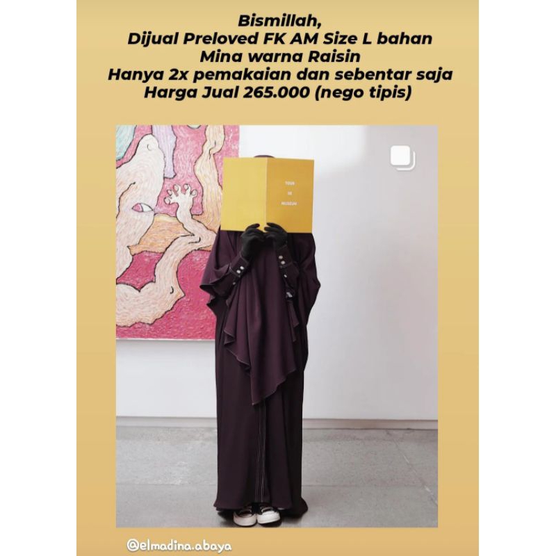 Preloved FK AM Warna Raisin by Elmadina