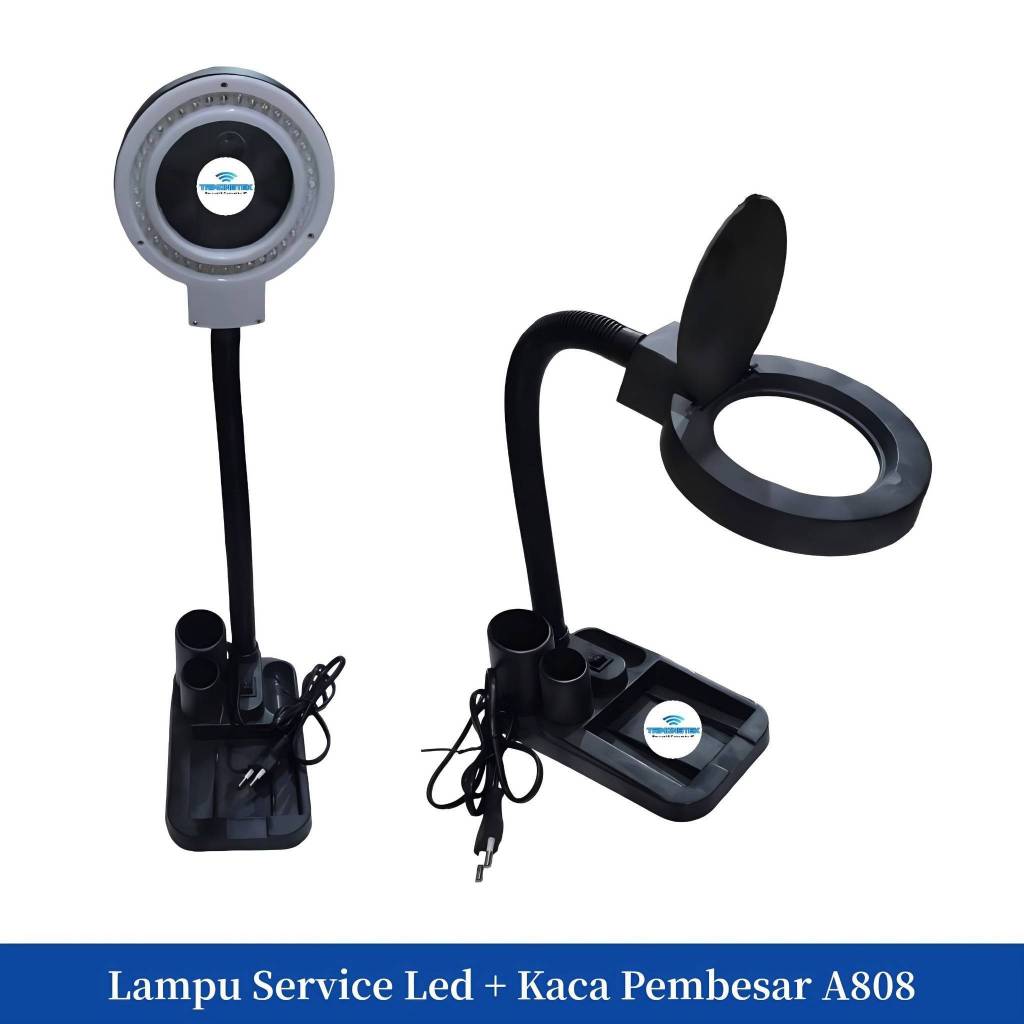 Lampu Service Led + Kaca Pembesar A808
