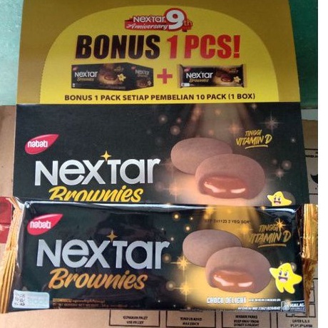 

Banting harga Nextar Brownies chokelat & Nanas 1 box isi 10 pack free 1 pack