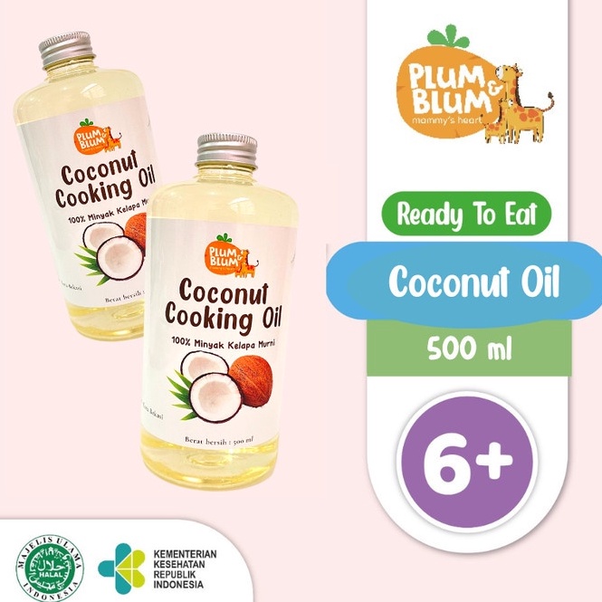 

Paket Ekslusif Plum & Blum Coconut Cooking Oil Minyak MPASI BB Booster 500 gram evoo