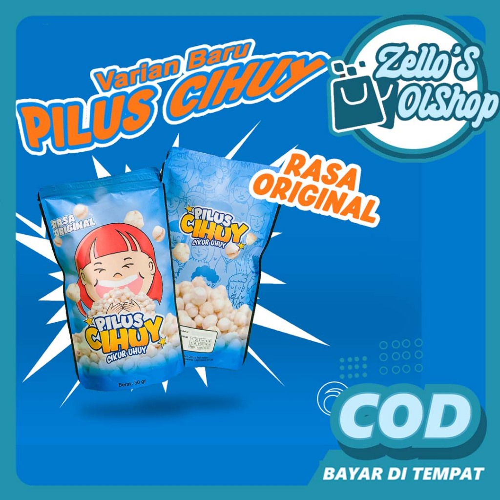 

Cemilan Pilus Cikur Pilus CIHUY Rasa ORIGINAL (50 gram) Jajanan Viral Renyah Gurih Cemilan Kekinian Snack Keluarga Indonesia