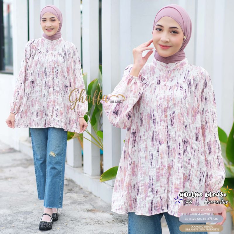 DELNA BLOUSE #8,ATASAN KEKINIAN ,BY GAFFA THE LABEL