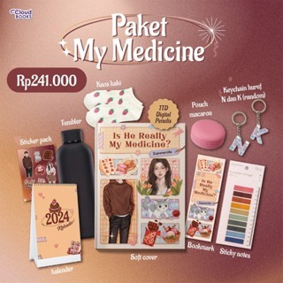 Novel Is He Really My Medicine? - Rahmanida - cloudbook Publising - Buku + Bookmark